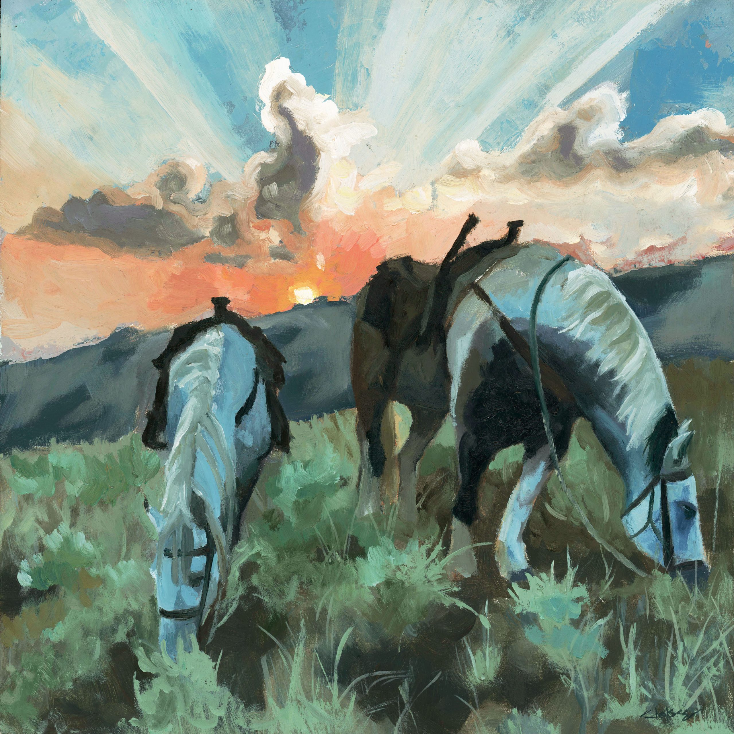 “Evening grazing” Fine Art Giclee print