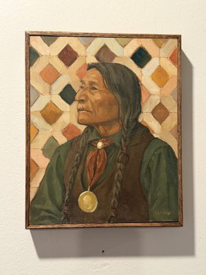 Native American Portrait original oil painting