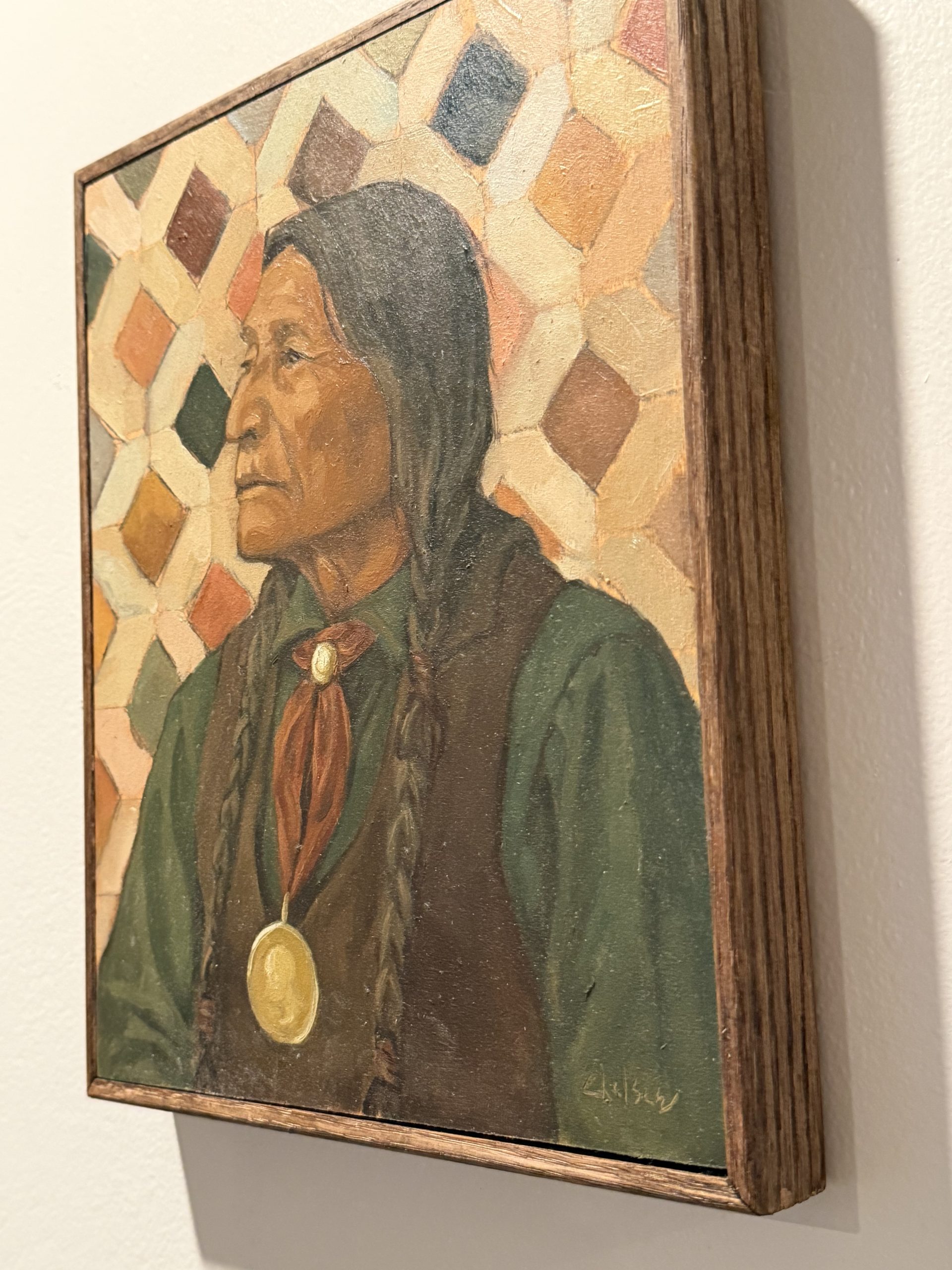 Native American Portrait original oil painting - Image 3