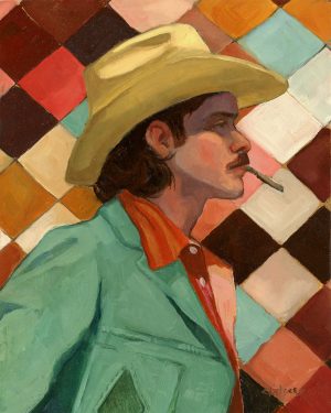 The Smoking Cowboy- giclee print