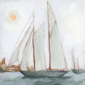 Harbor moon giclee print