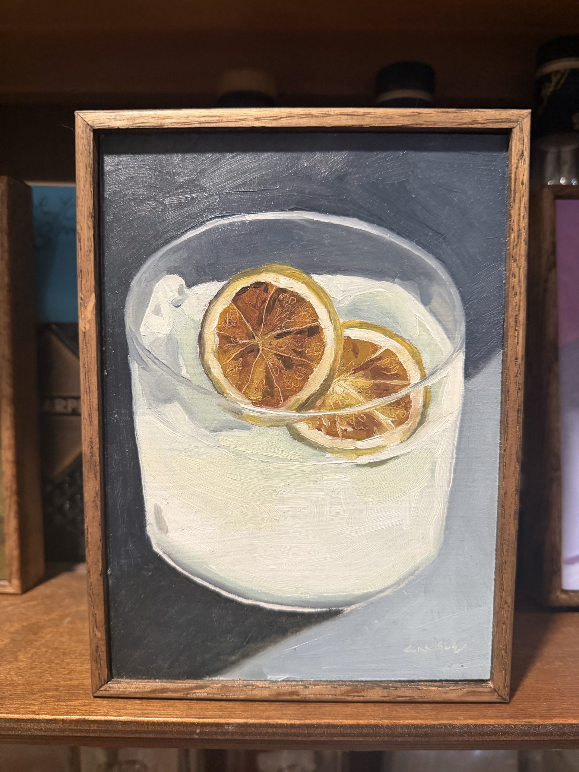 Simple margarita original oil painting 5x7 - Image 3