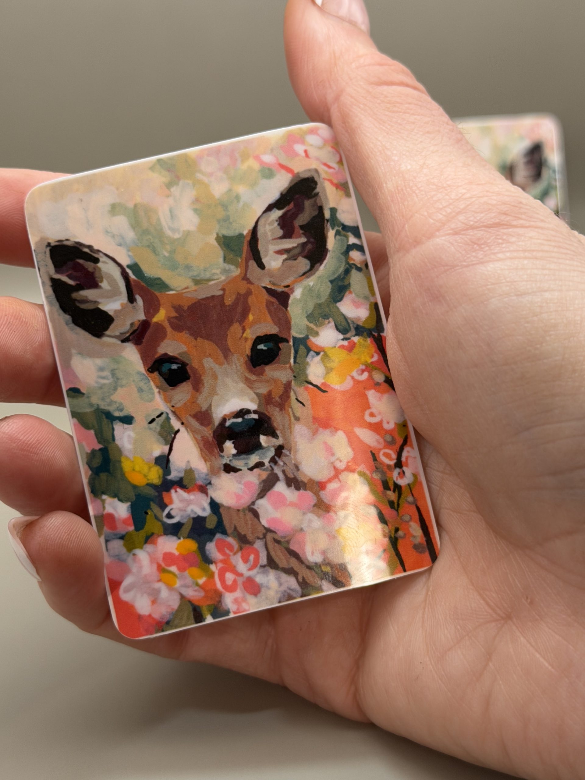 Vinyl sticker- “a gentle visitor” (two sizes) - Image 3